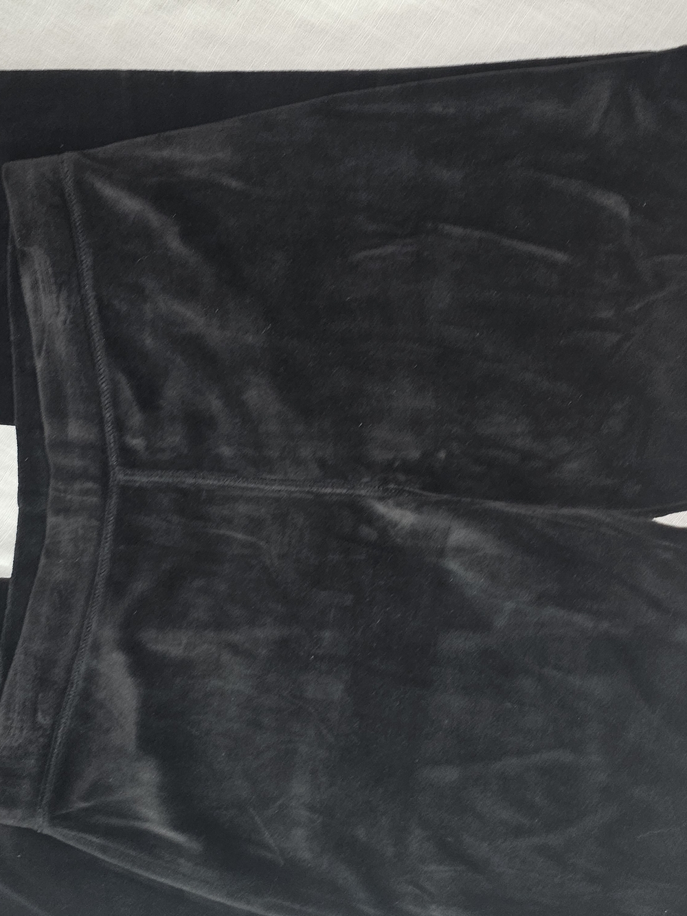 New York Laundry Black Plush Velour Lounge Pants